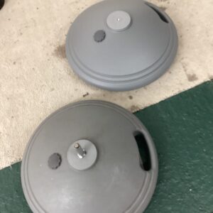 Flag bases, water filled